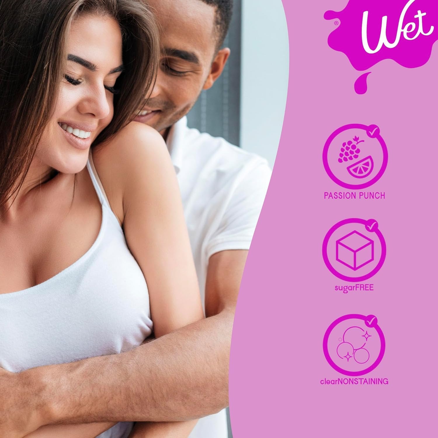 Лубрикант для орального сексу Wet Flavored Passion Punch зі смаком фруктів, 89 мл