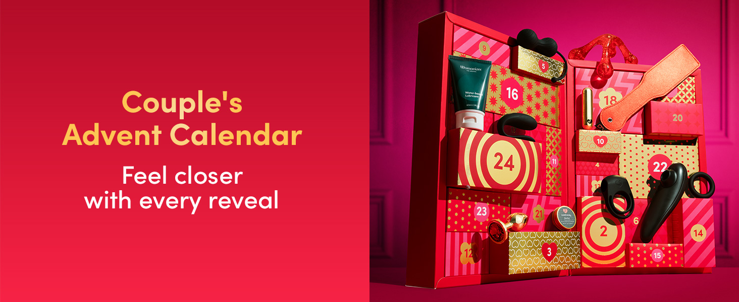 Адвент-календар для пар Lovehoney X Womanizer We-Vibe Couple's Advent Calendar 2025, 24 предмета
