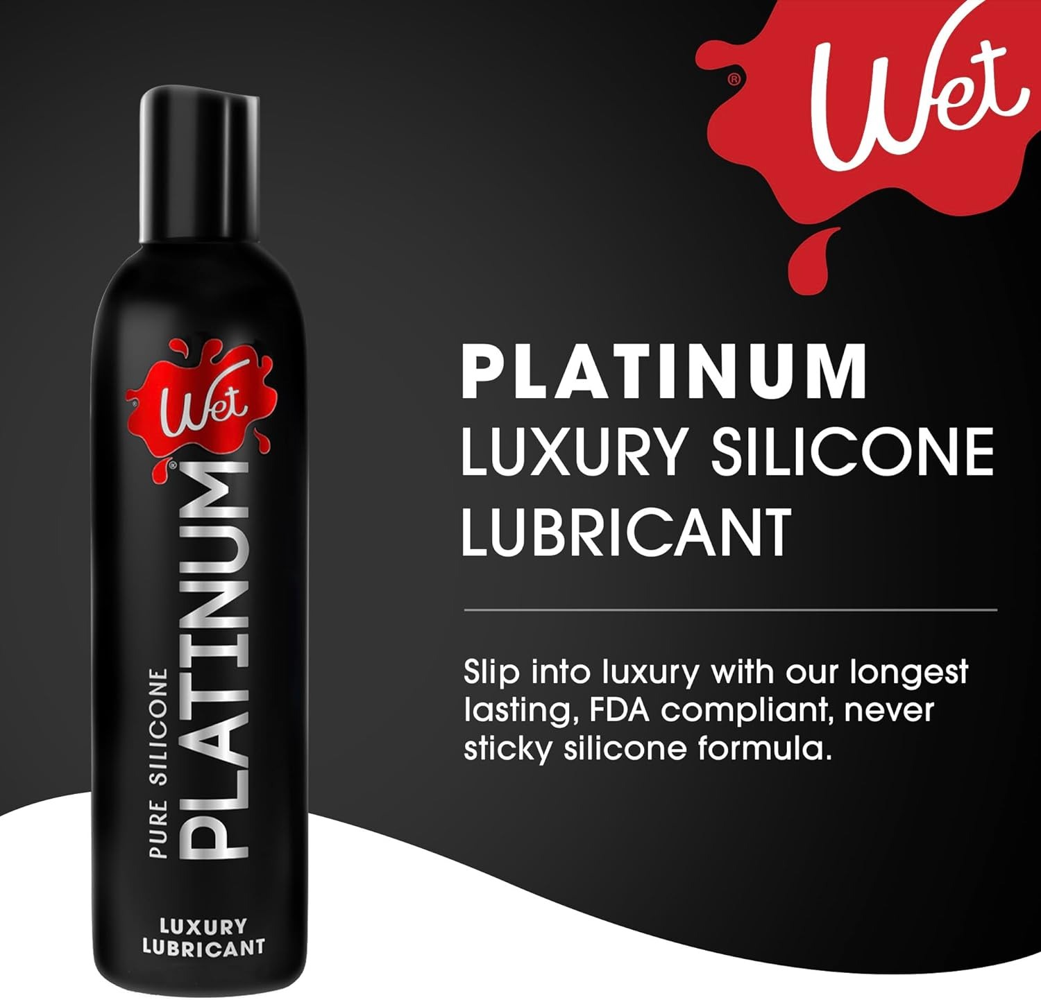 Лубрикант на силіконовій основі Wet Platinum Premium Lubricant, 124 мл