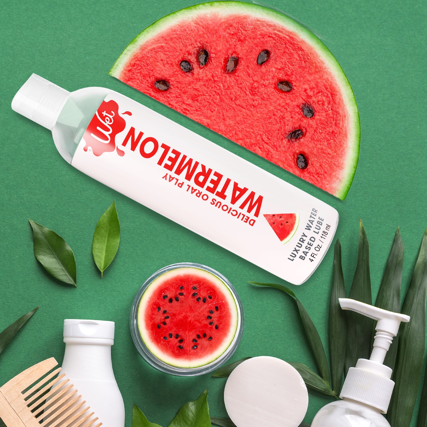 Съедобный лубрикант со вкусом арбуза Wet Watermelon, 30 мл
