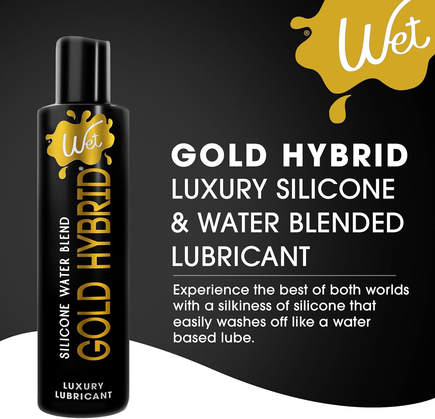 Лубрикант Wet Gold Hybrid водно-силіконовий, 266 мл