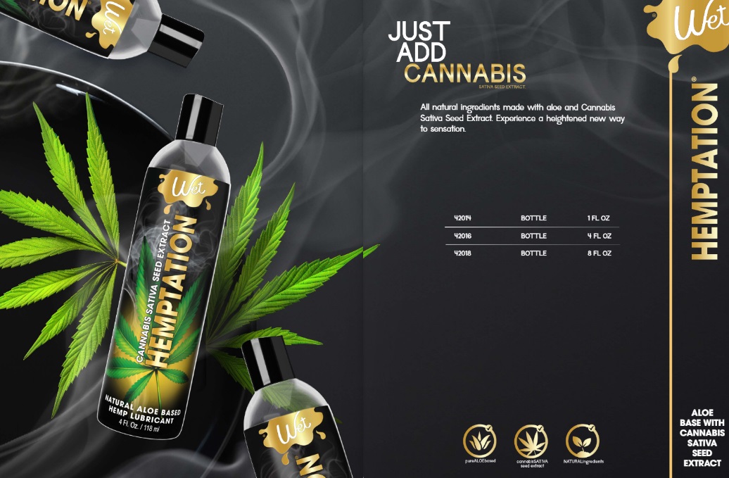Лубрикант з екстрактом каннабісу на основі алое Wet Hemptation, 118 мл