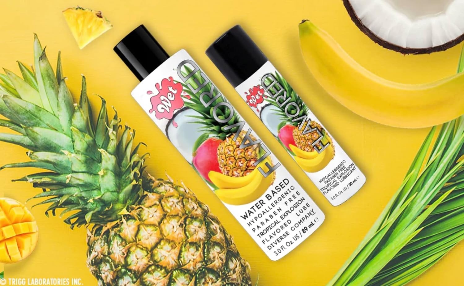Съедобный лубрикант Wet Flavored Tropical Fruit Explosion (вкус тропик) 89 мл