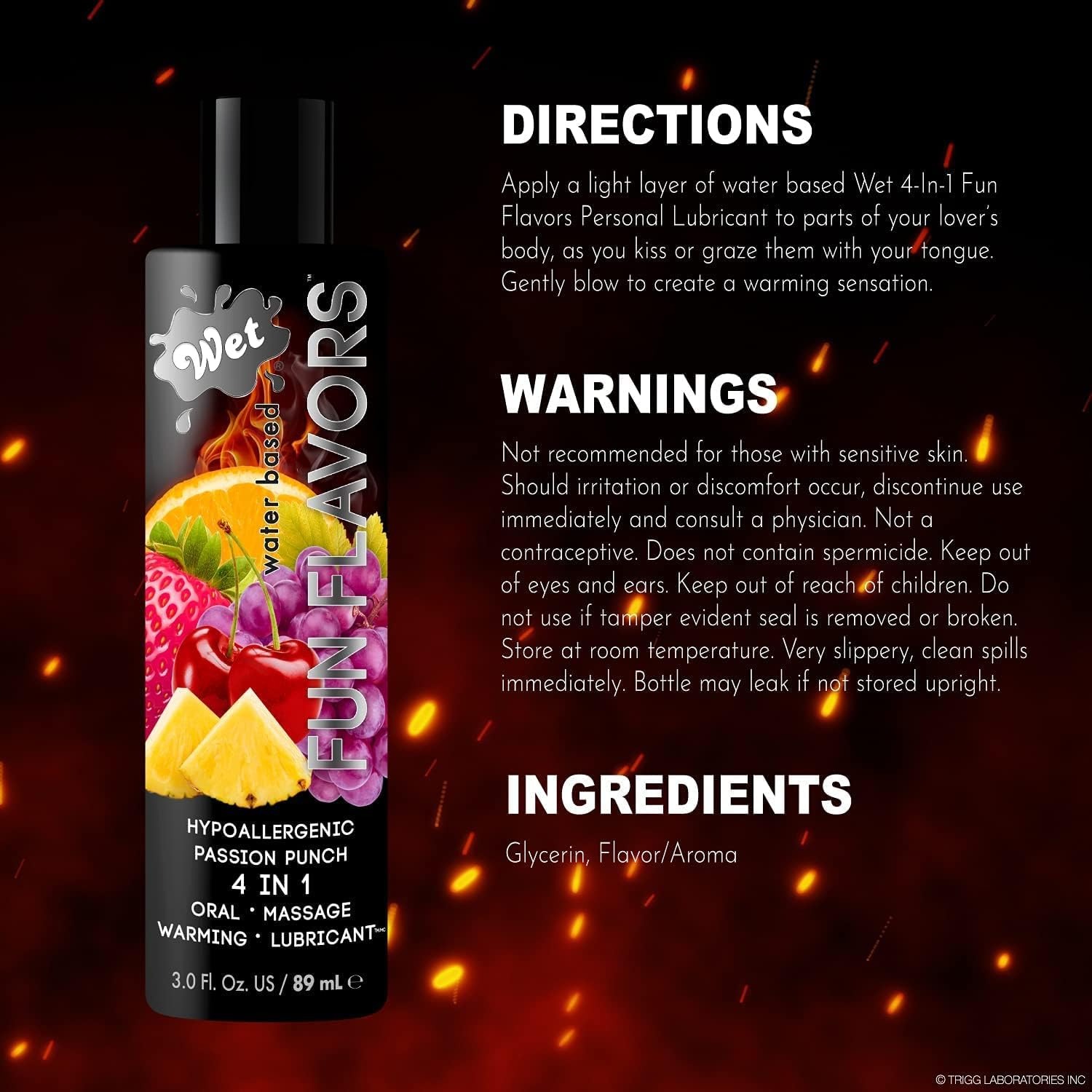 Разогревающий лубрикант Wet Fun Flavors Tropical Fruit Explosion (мультифрукт) 30 мл