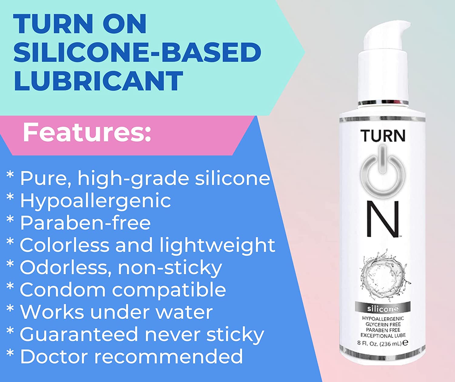 Лубрикант на силиконовой основе WET Turn on Unflavored Silicone Lube 118 мл
