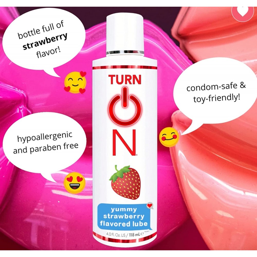 Съедобный лбрикант Wet Turn On Yummy Strawberry Flavored Lube 118 мл