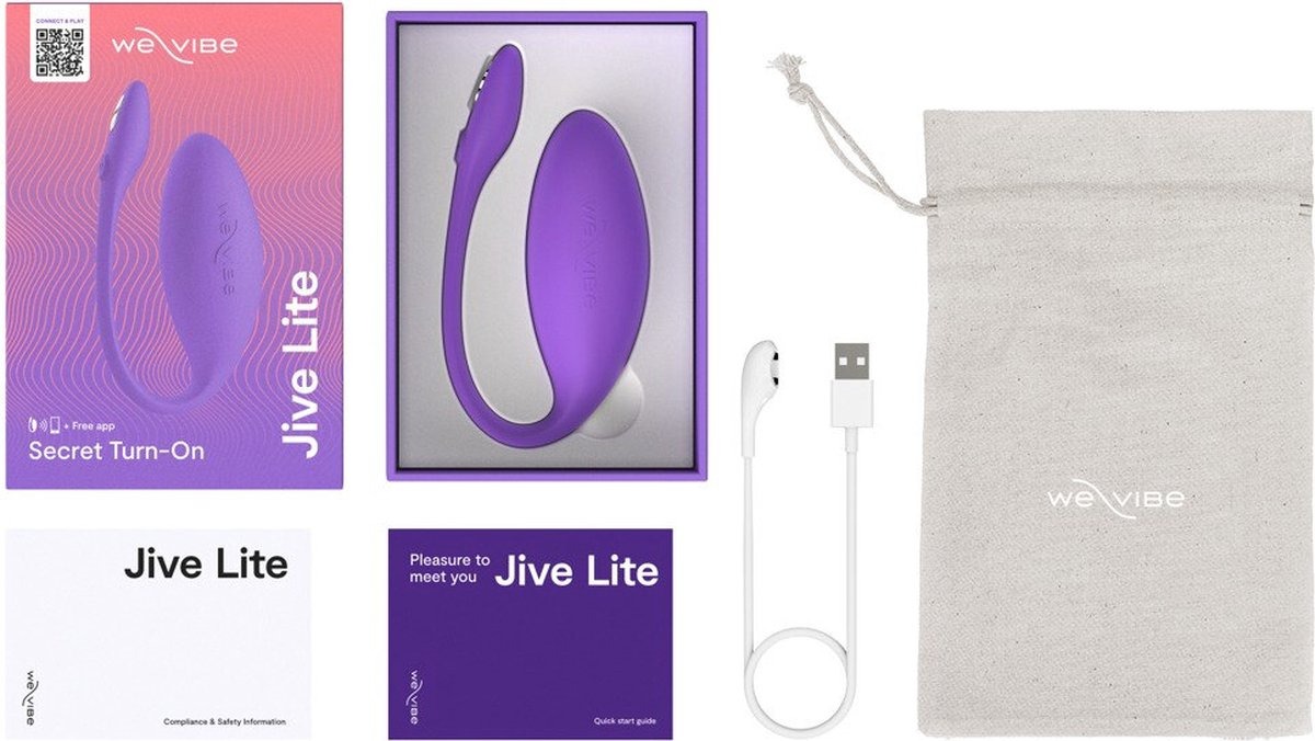 Смарт-вібратор для пар We-Vibe Jive Lite, фіолетовий