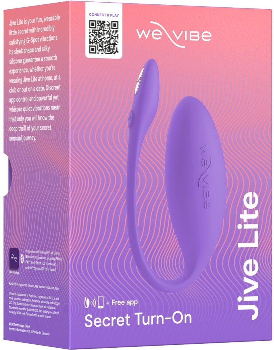 Смарт-вібратор для пар We-Vibe Jive Lite, фіолетовий