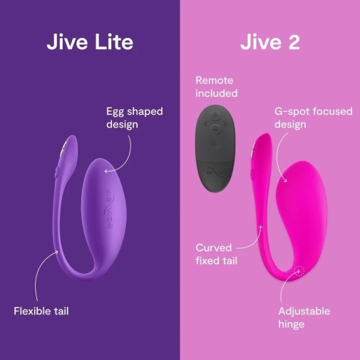 Смарт-вібратор для пар We-Vibe Jive Lite, фіолетовий