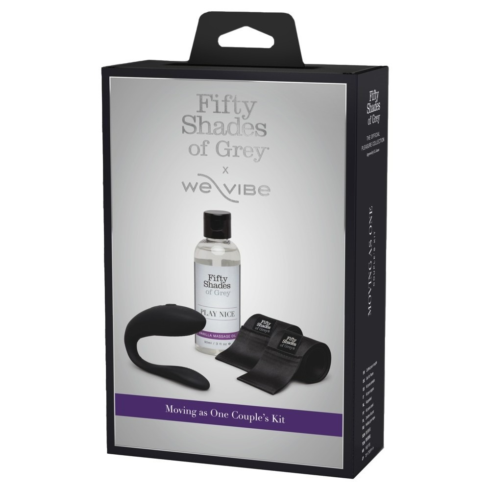 Набір з парним вібратором Sync Lite We-Vibe та Moving As One від Fifty Shades of Grey, чорний