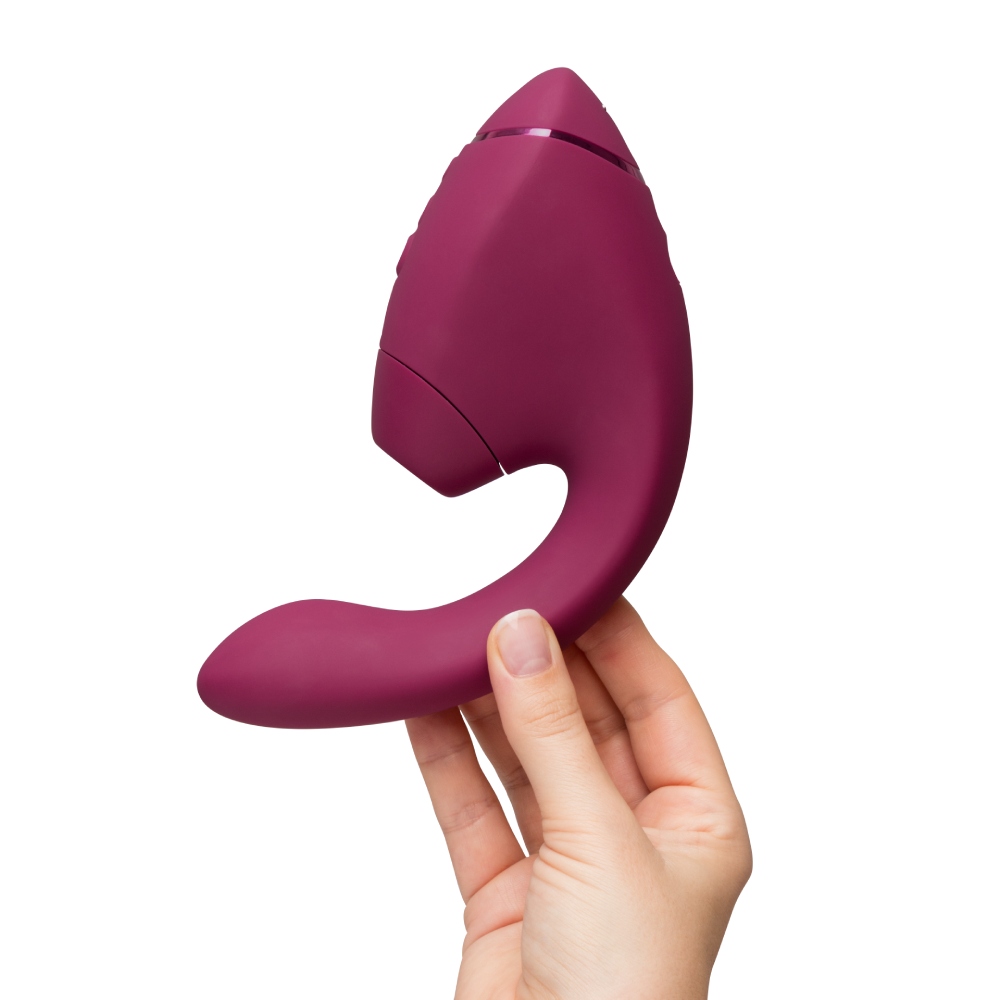 Вібратор-стимулятор вакуумний Womanizer Next Duo Dusky Pink для точки G, рожевий