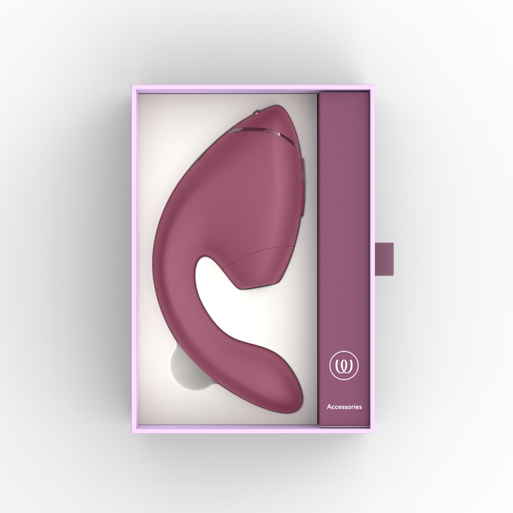 Вібратор-стимулятор вакуумний Womanizer Next Duo Dusky Pink для точки G, рожевий