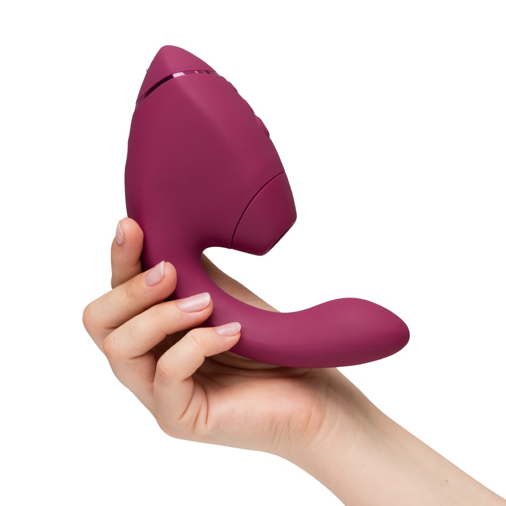 Вібратор-стимулятор вакуумний Womanizer Next Duo Dusky Pink для точки G, рожевий
