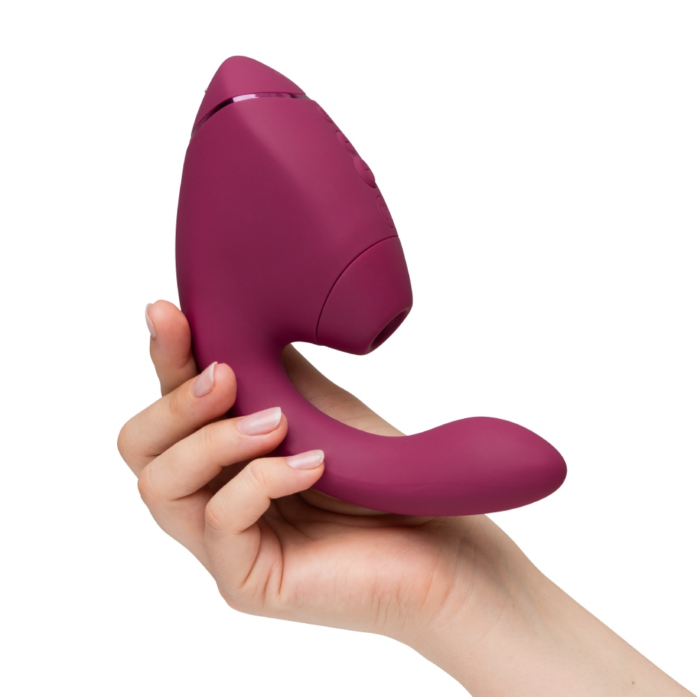 Вібратор-стимулятор вакуумний Womanizer Next Duo Dusky Pink для точки G, рожевий