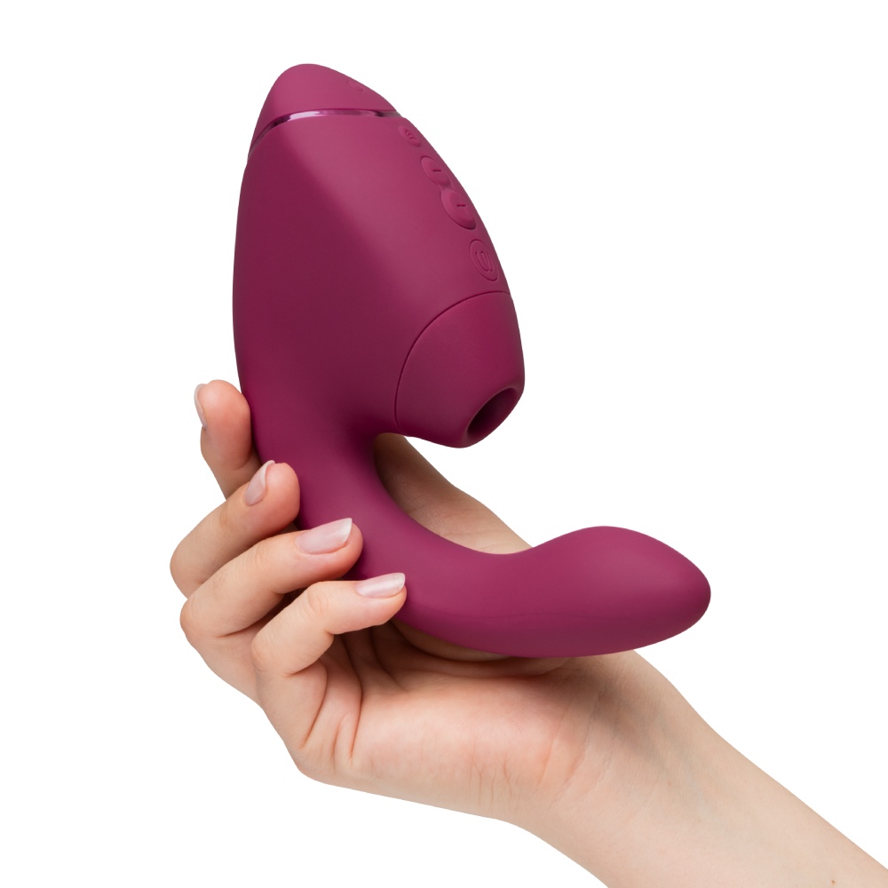 Вібратор-стимулятор вакуумний Womanizer Next Duo Dusky Pink для точки G, рожевий