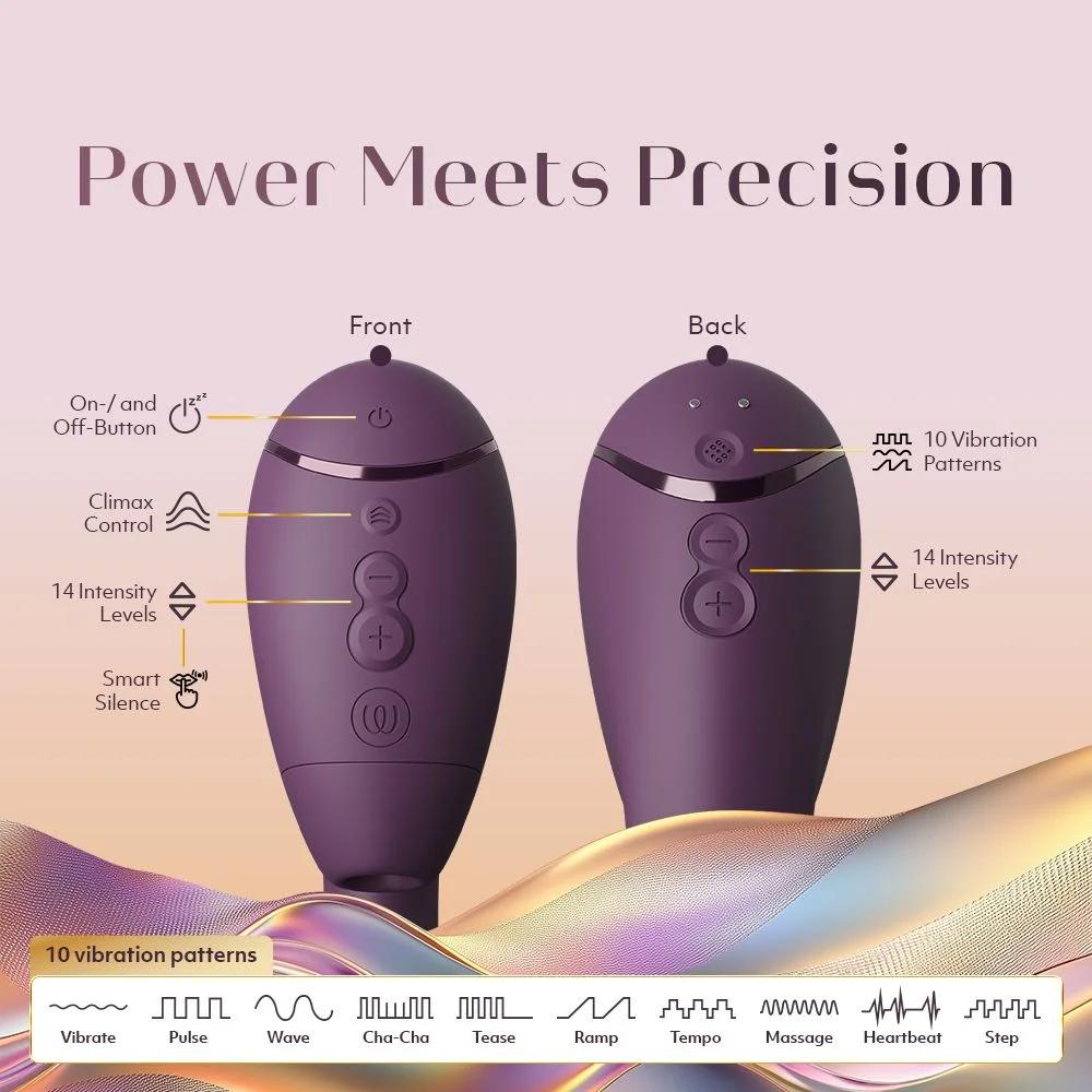 Вібратор-стимулятор вакуумний Womanizer Next Duo Dark Purple для точки G, фіолетовий