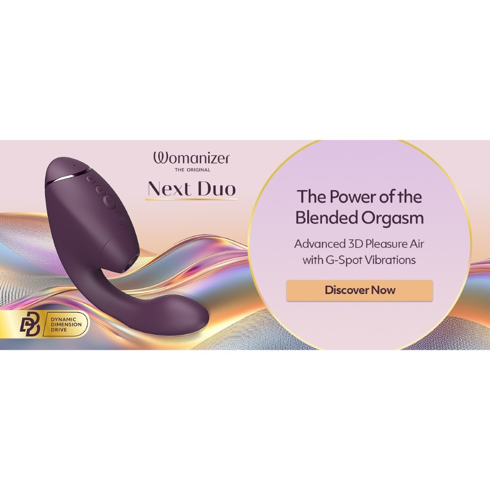 Вібратор-стимулятор вакуумний Womanizer Next Duo Dark Purple для точки G, фіолетовий