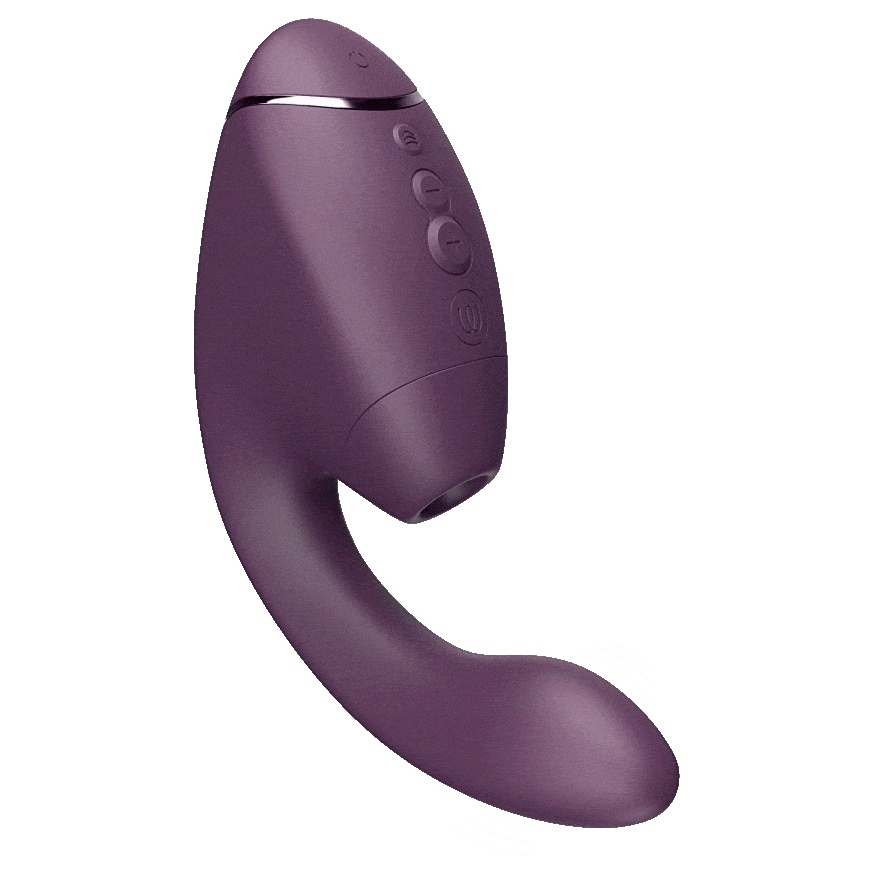 Вібратор-стимулятор вакуумний Womanizer Next Duo Dark Purple для точки G, фіолетовий