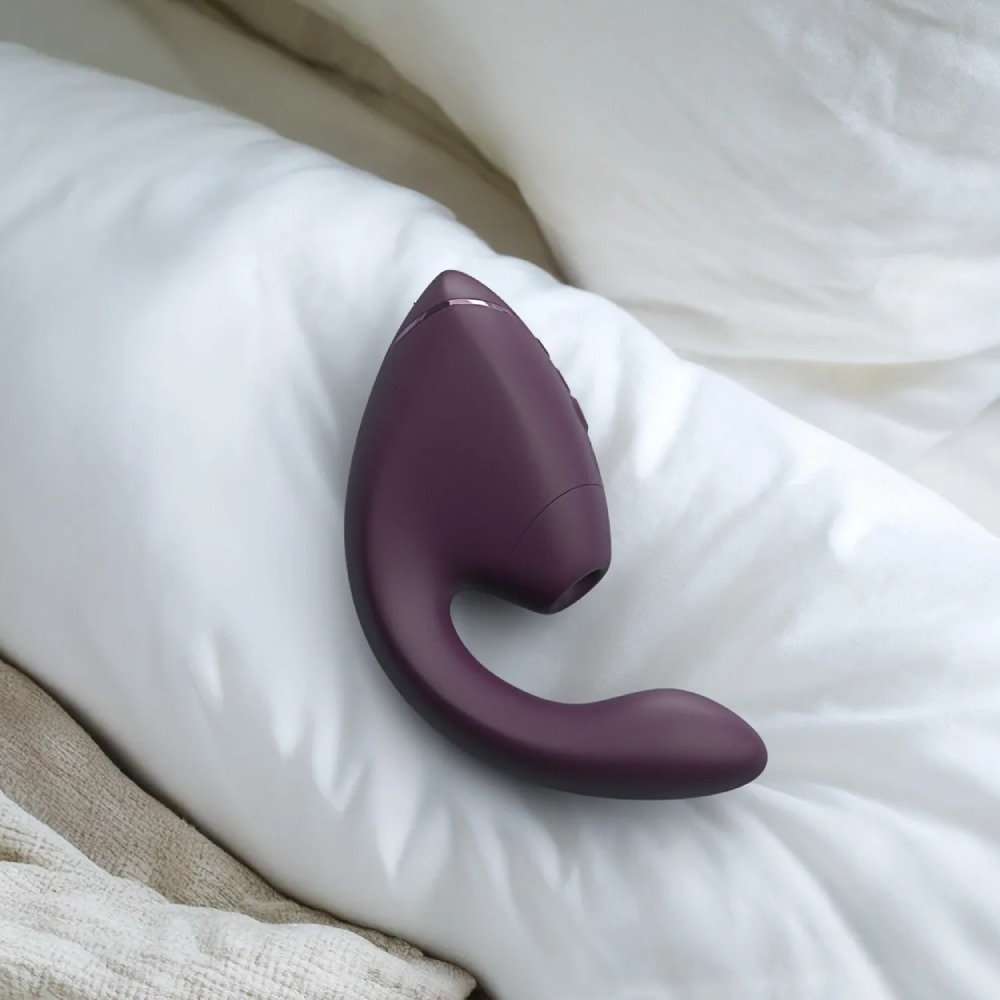 Вібратор-стимулятор вакуумний Womanizer Next Duo Dark Purple для точки G, фіолетовий