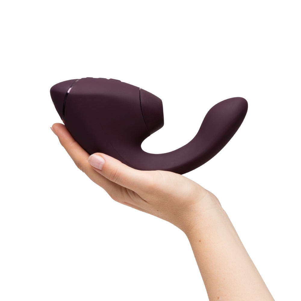 Вібратор-стимулятор вакуумний Womanizer Next Duo Dark Purple для точки G, фіолетовий