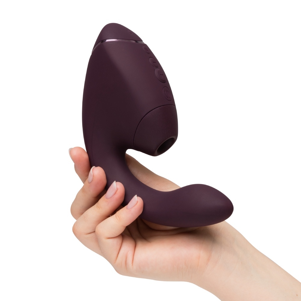 Вібратор-стимулятор вакуумний Womanizer Next Duo Dark Purple для точки G, фіолетовий