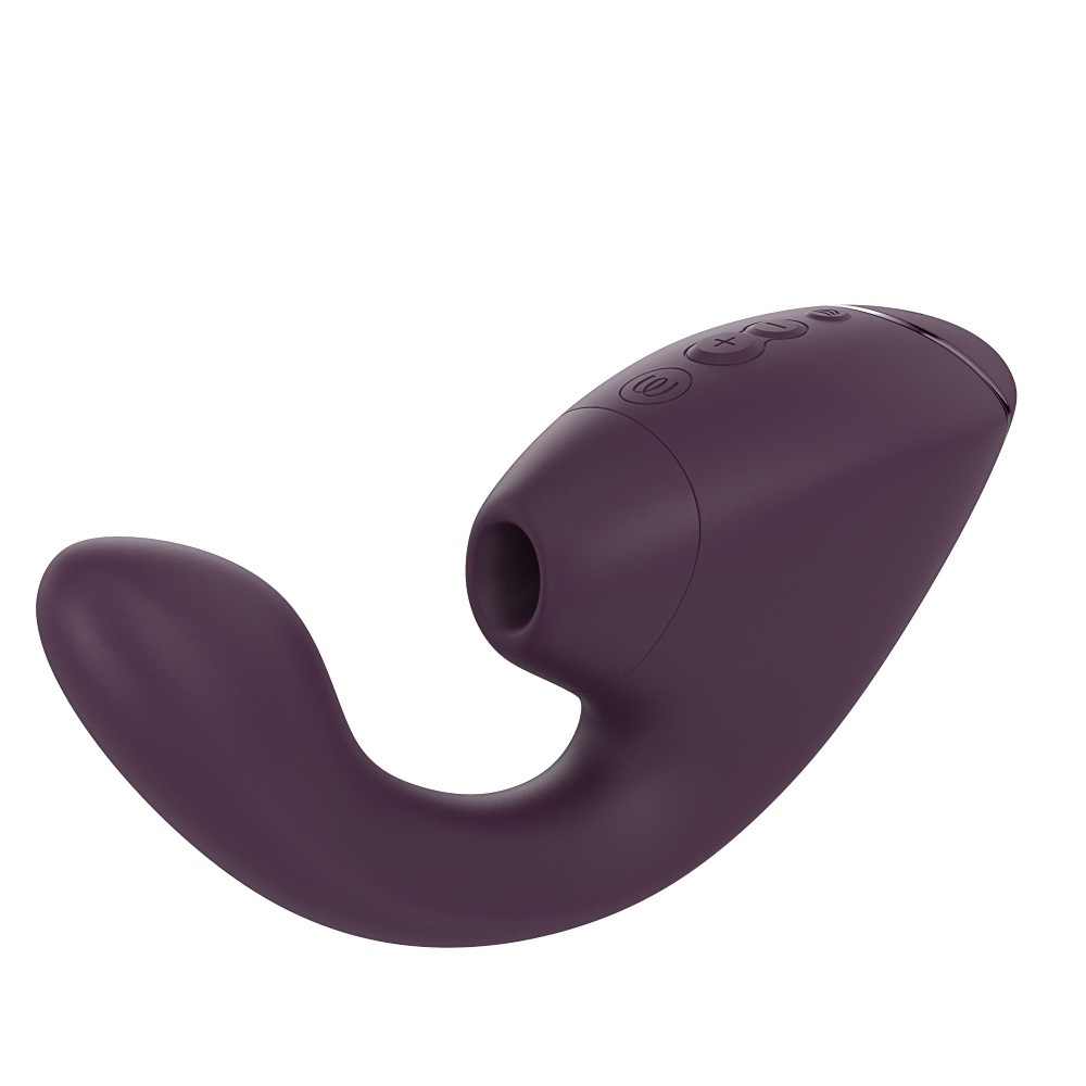 Вібратор-стимулятор вакуумний Womanizer Next Duo Dark Purple для точки G, фіолетовий