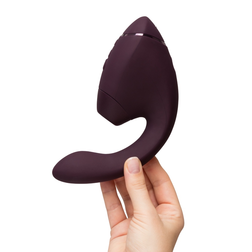 Вібратор-стимулятор вакуумний Womanizer Next Duo Dark Purple для точки G, фіолетовий