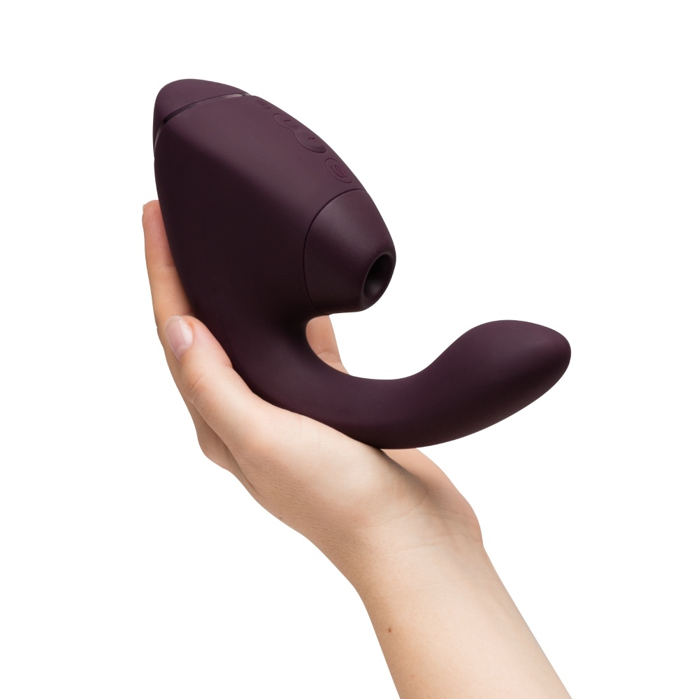 Вібратор-стимулятор вакуумний Womanizer Next Duo Dark Purple для точки G, фіолетовий