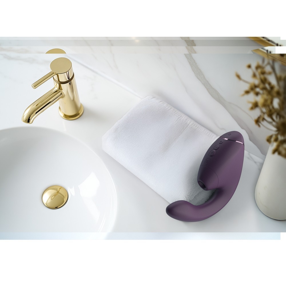 Вібратор-стимулятор вакуумний Womanizer Next Duo Dark Purple для точки G, фіолетовий