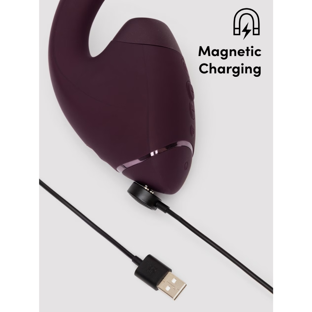 Вібратор-стимулятор вакуумний Womanizer Next Duo Dark Purple для точки G, фіолетовий