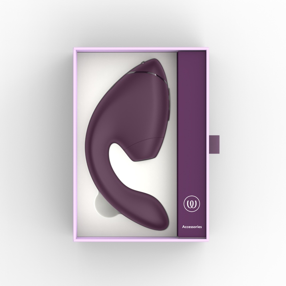 Вібратор-стимулятор вакуумний Womanizer Next Duo Dark Purple для точки G, фіолетовий
