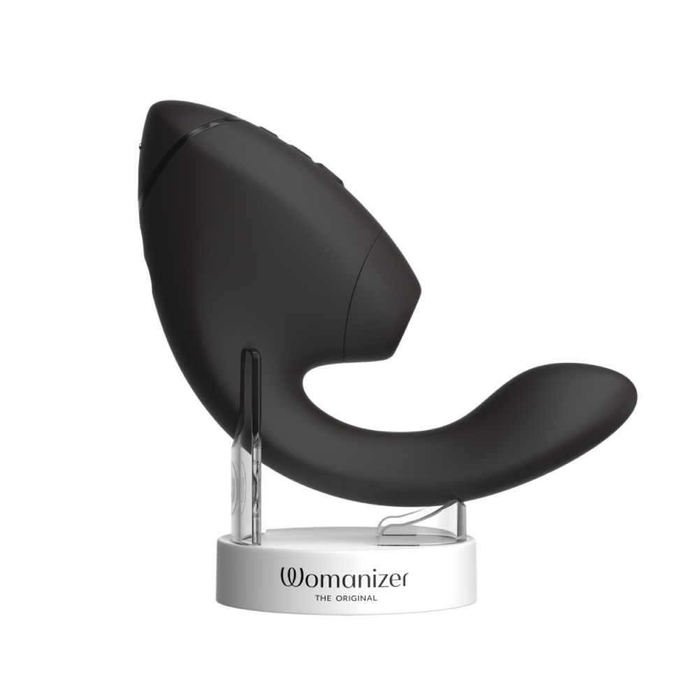 Вібратор-стимулятор вакуумний Womanizer Next Duo Black для точки G, чорний