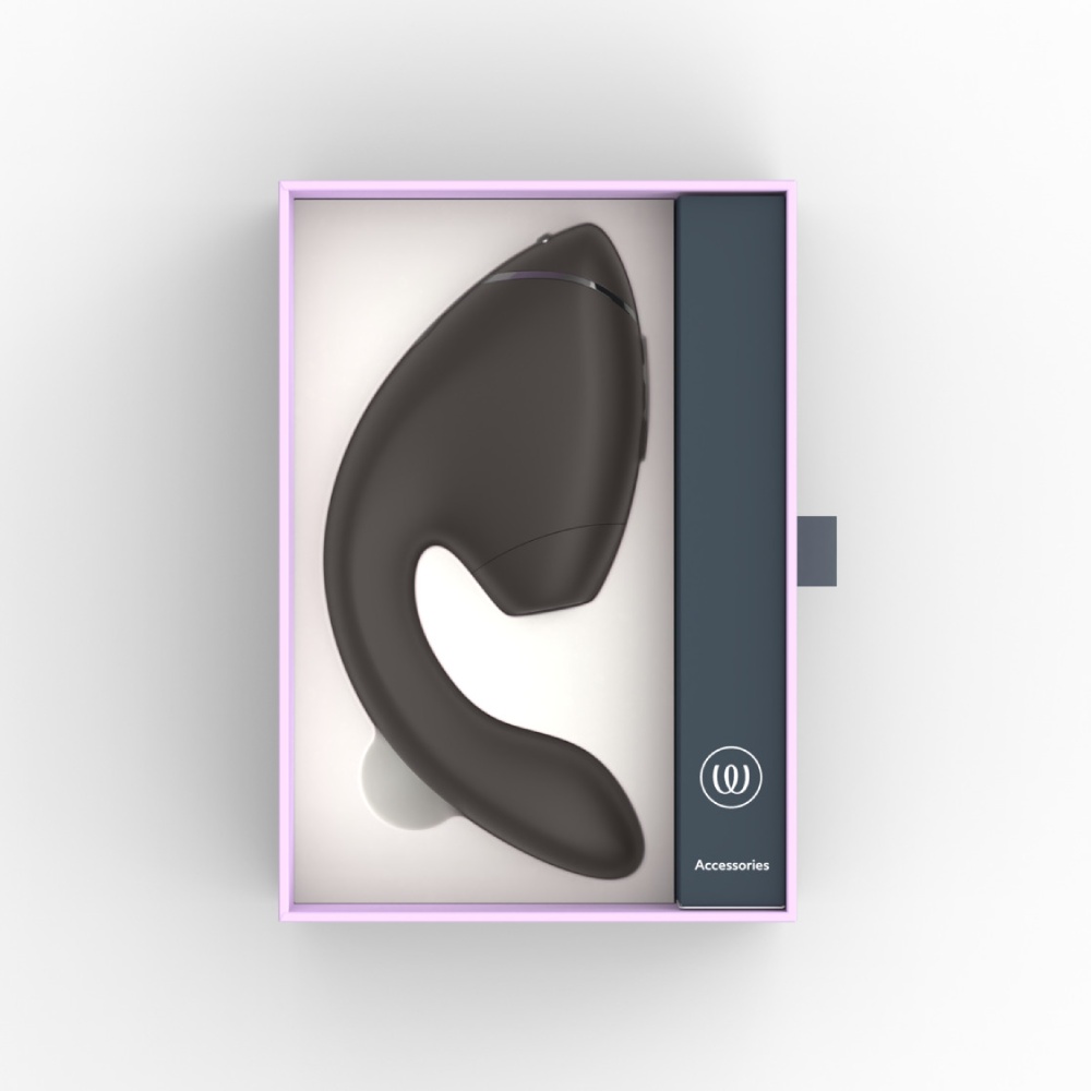 Вібратор-стимулятор вакуумний Womanizer Next Duo Black для точки G, чорний