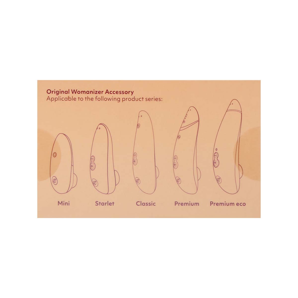 Змінні насадки Womanizer Premium, Eco, Classic, Liberty, Starlet 2, синій, розмір L