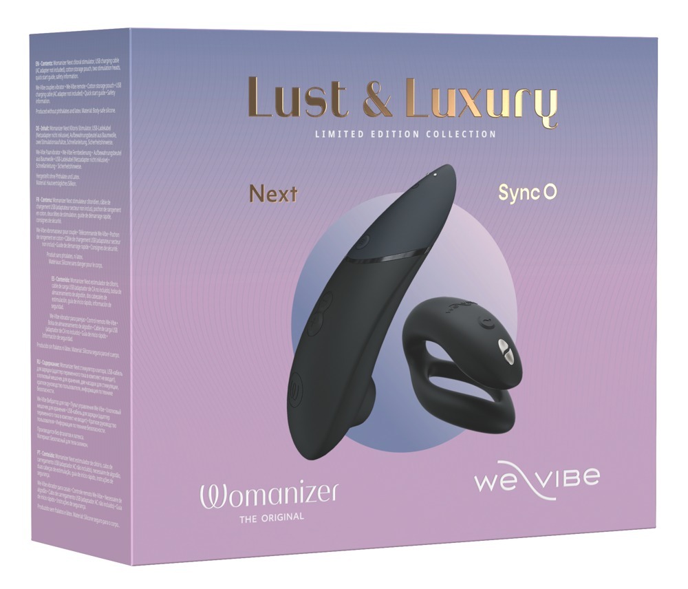 Коллекционный набор Womanizer Next + We-Vibe Sync O вакуумный стимулятор и вибратор для пар, черный