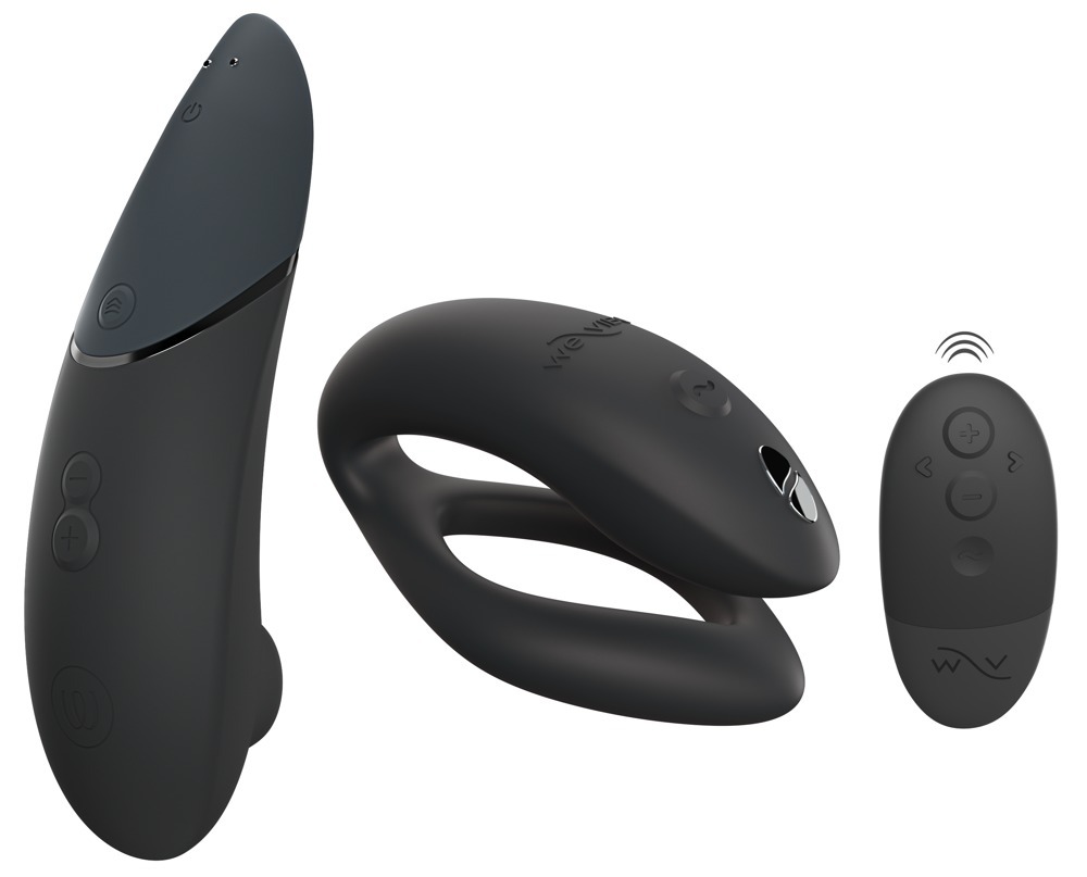 Коллекционный набор Womanizer Next + We-Vibe Sync O вакуумный стимулятор и вибратор для пар, черный