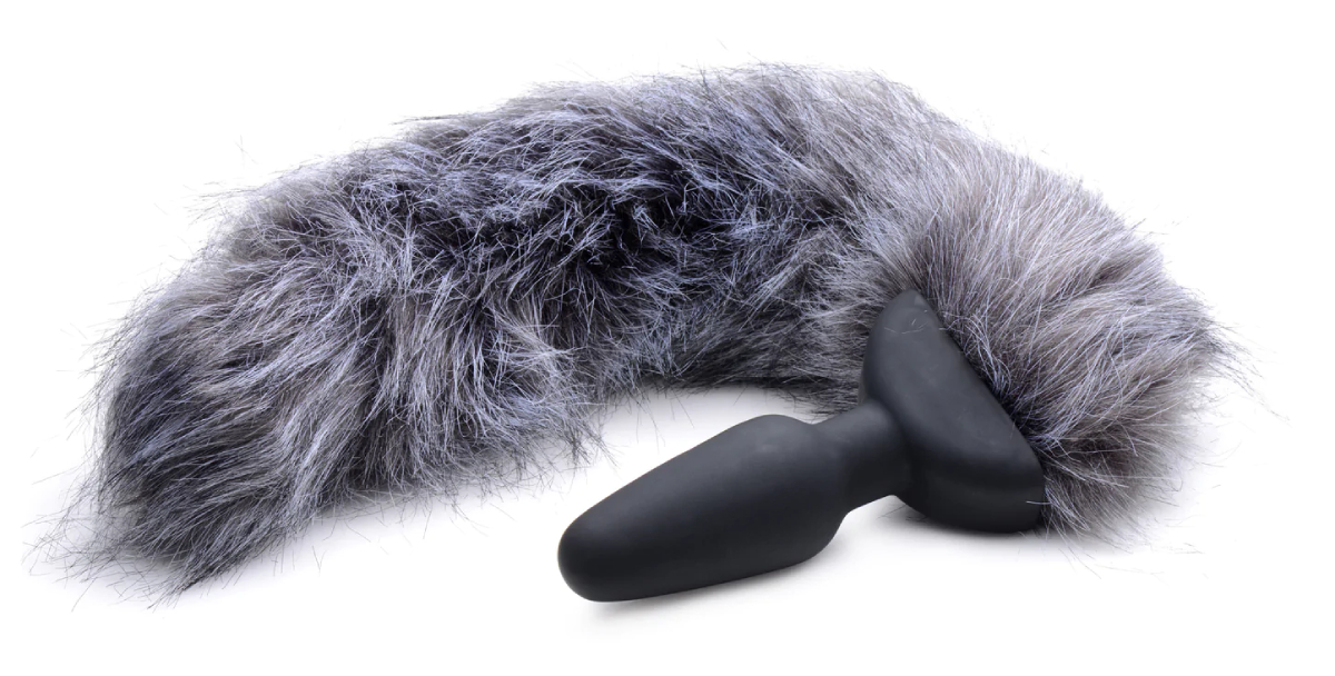 Анальна пробка хвостик із вібрацією Tailz Vibrating Anal Plug With Tail - Fox