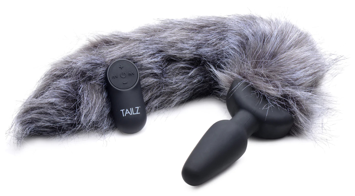 Анальна пробка хвостик із вібрацією Tailz Vibrating Anal Plug With Tail - Fox