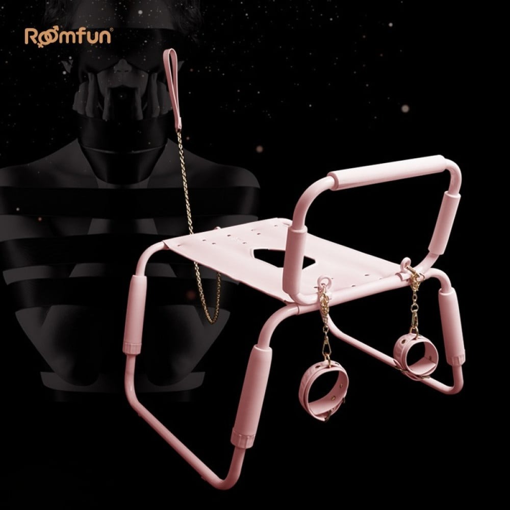 Стілець для сексу Roomfun Horse Chair регульований, рожевий