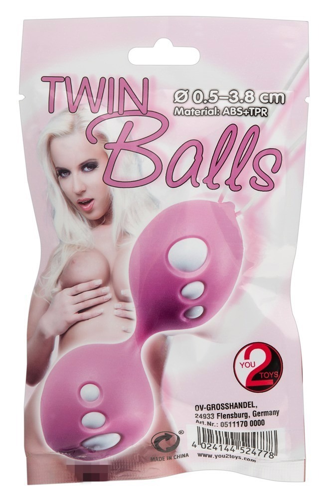 Кульки вагінальні You2Toys Twin Balls, рожеві