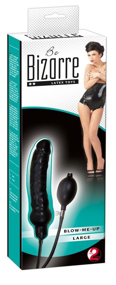 Фаллоимитатор реалистик с накачкой You2Toys PL Blow me up Dildo черный, 25 х 4.2 см