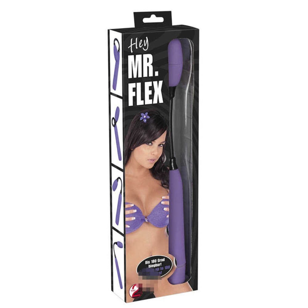 Вибратор для точки G на гнущейся рукоятке You2Toys Hey Mr.Flex фиолетовый