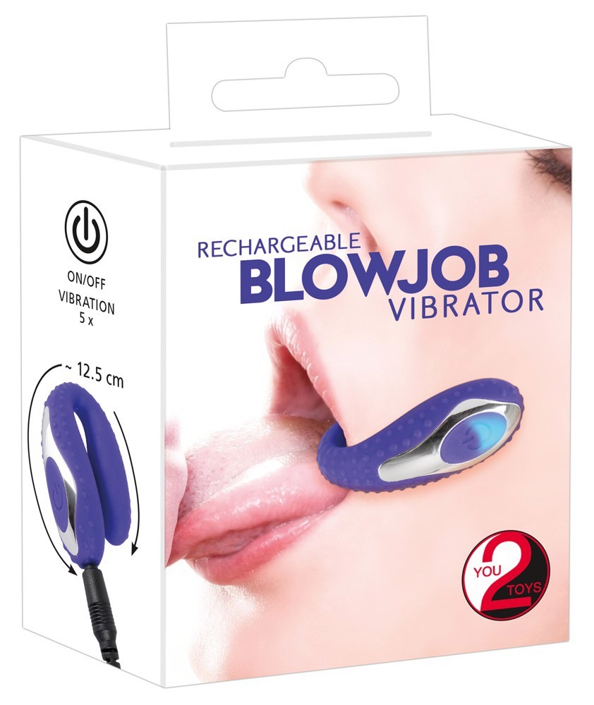 Міні-вібратор для орального сексу You2Toys Blow Job Vibe, синій