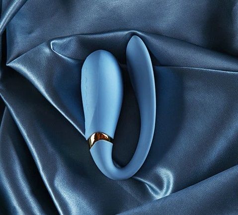 Вібратор для пар ZALO Fanfan, Royal Blue