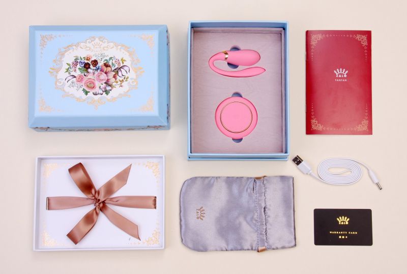 Вібромасажер для пар з функцією управління зі смартфона ZALO Fanfan Set, Rogue Pink