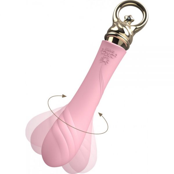 Вібромасажер із функцією підігріву ZALO COURAGE, Fairy Pink