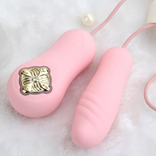 Віброяйце-пульсатор з функцією нагріву ZALO TEMPTATION, Fairy Pink