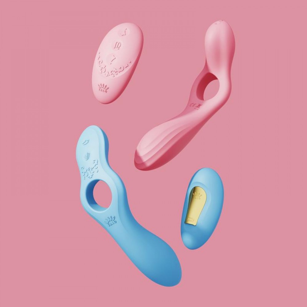 Смарт-вібратор для пар Zalo Jessica Set з Управлінням з телефону і пультом PINK