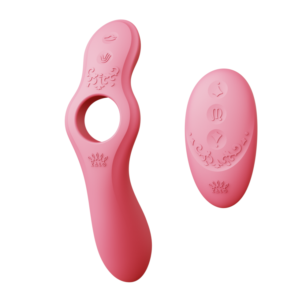 Смарт-вібратор для пар Zalo Jessica Set з Управлінням з телефону і пультом PINK
