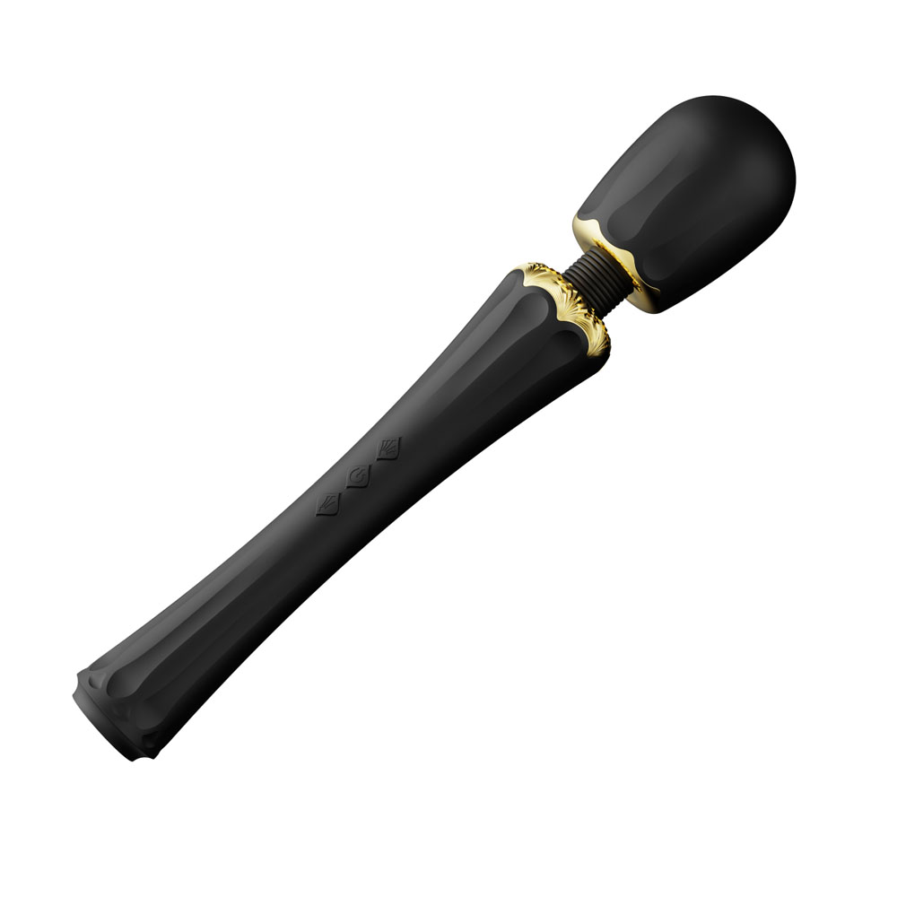 Вибратор микрофон с насадками Zalo Kyro Wand Obsidian Black